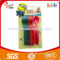 Colorful PP spoon sets for little children